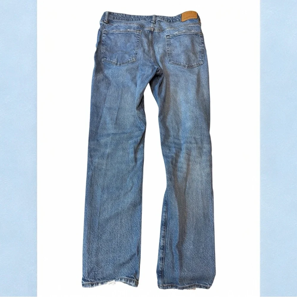 American Eagle Slim Straight Easy Flex Jeans 34x34 Distressed